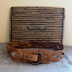 Leather Belt Size M/L Cognac